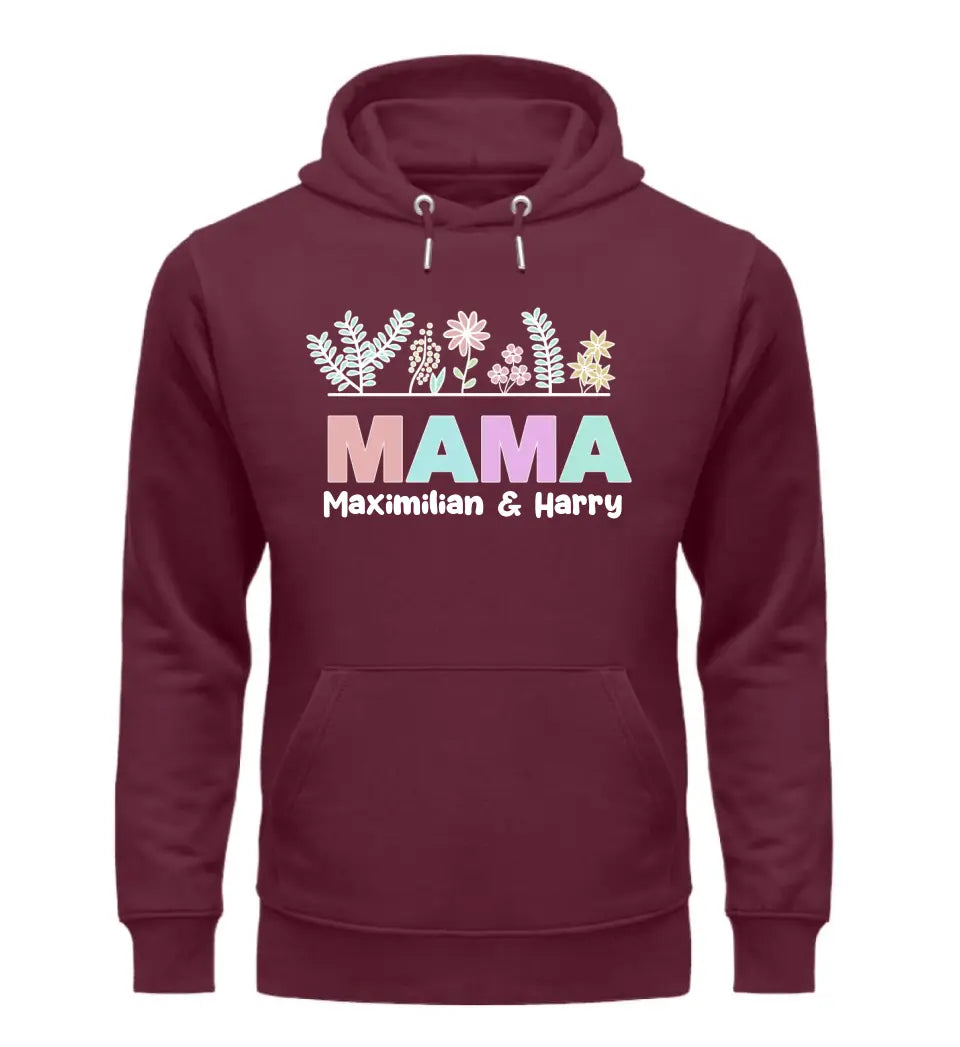 Mama mit Blumen Hoodie