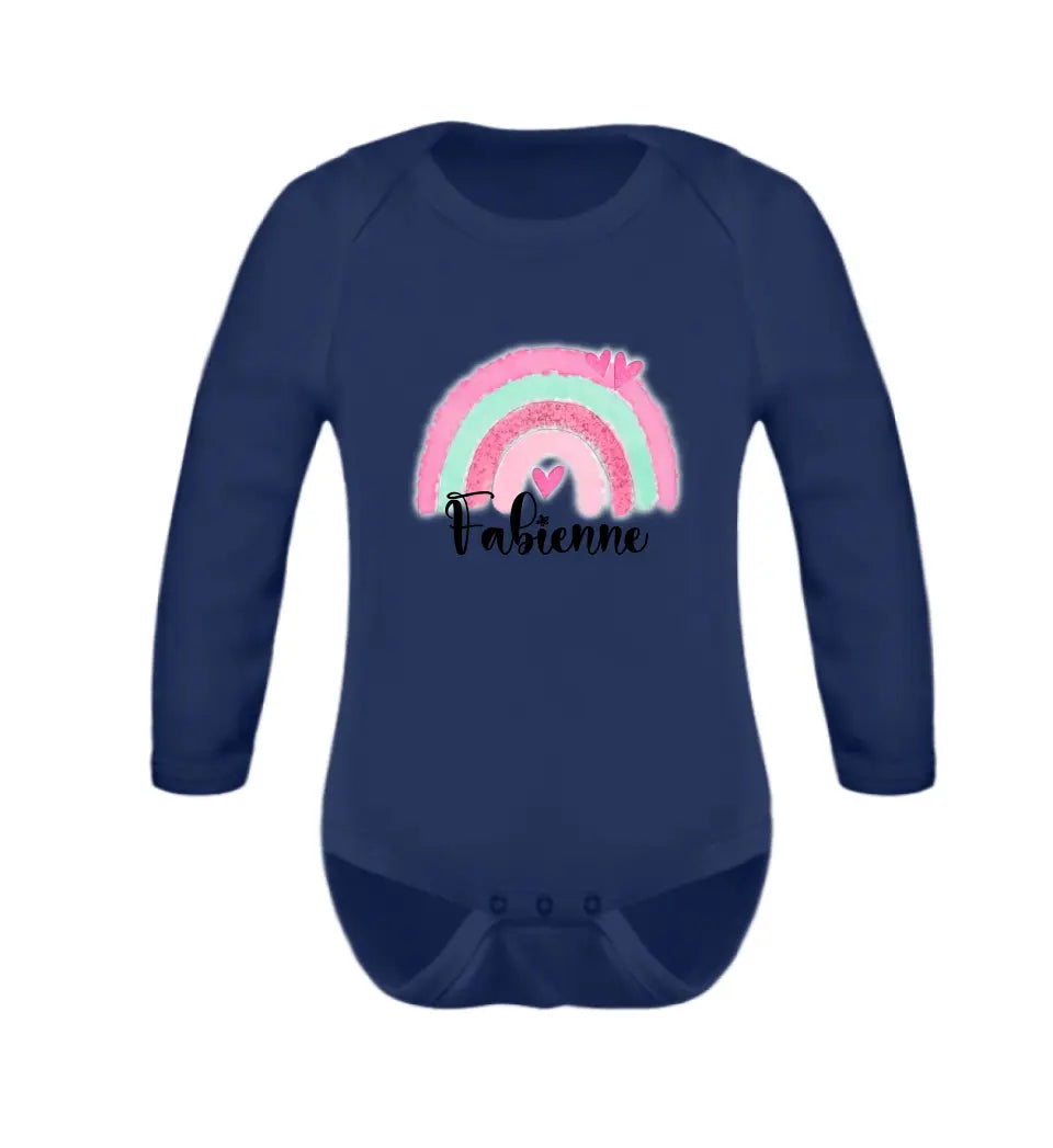 Regenbogen Baby Body personalisierbar