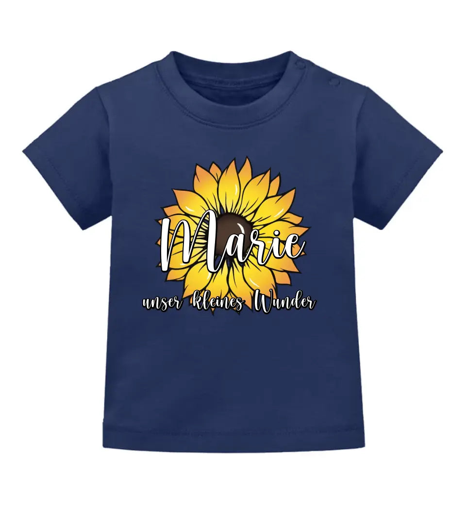 Oma Wunschname Sonnenblume - Personalisierbares Premium T-Shirt