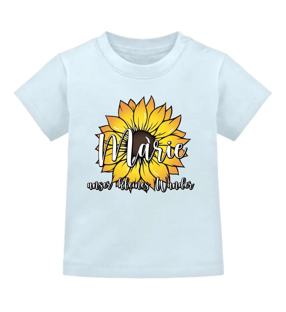 Oma Wunschname Sonnenblume - Personalisierbares Premium T-Shirt