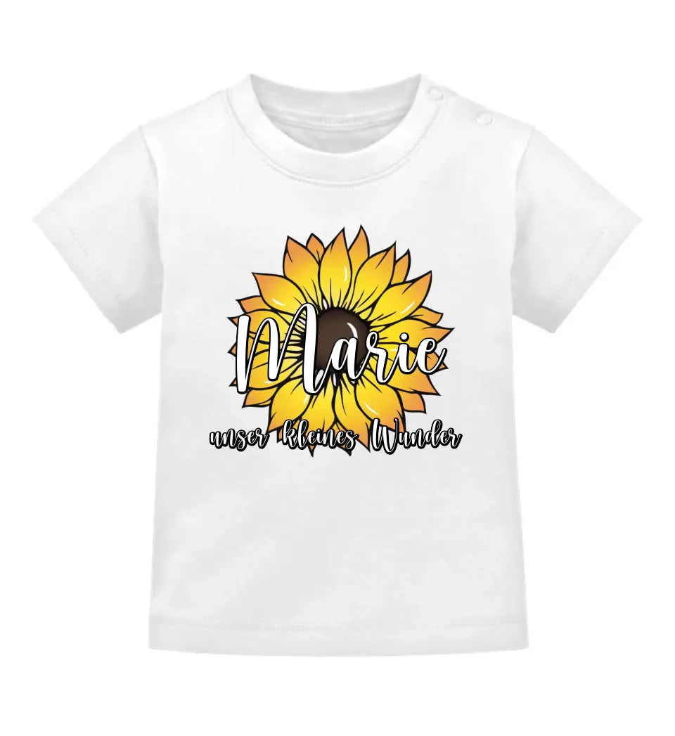 Oma Wunschname Sonnenblume - Personalisierbares Premium T-Shirt