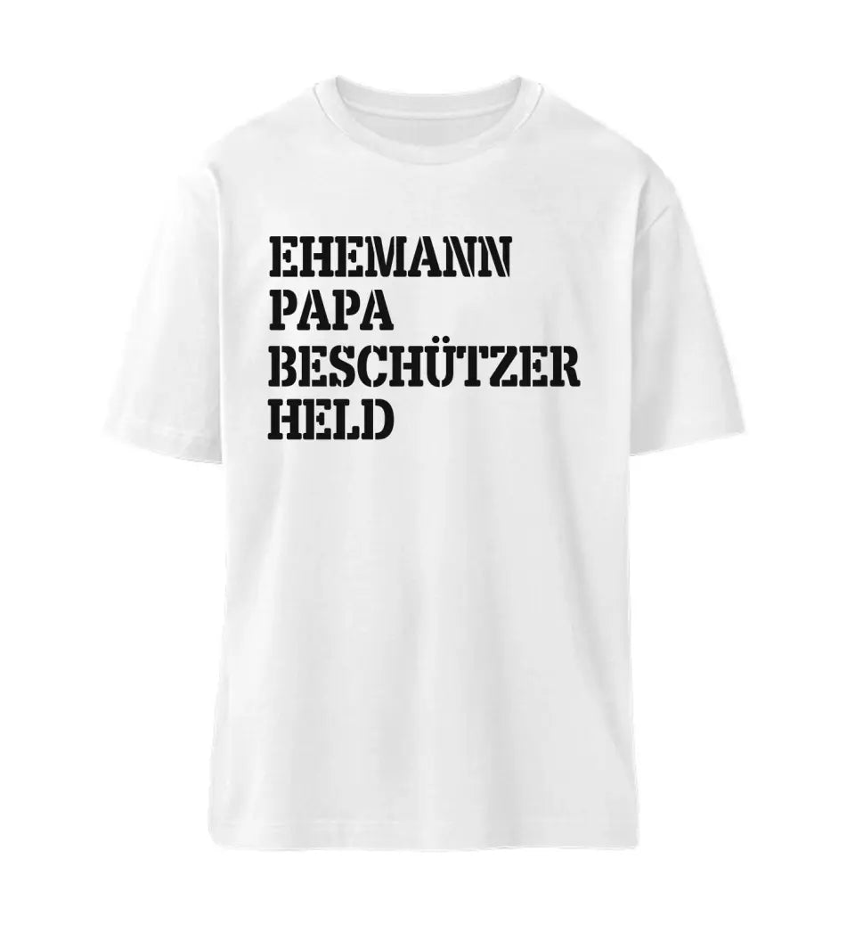 Ehemann Papa Beschützer Held Shirt personalisierbar