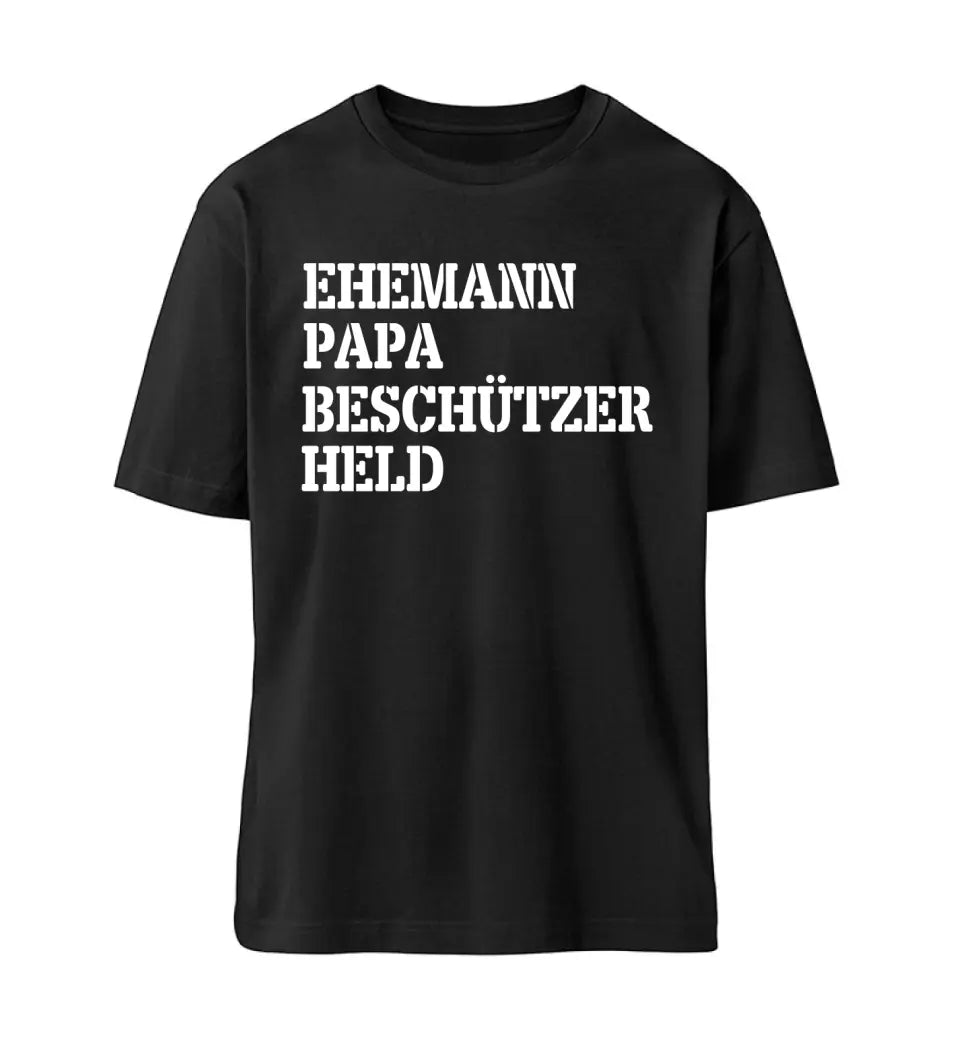 Ehemann Papa Beschützer Held Shirt personalisierbar