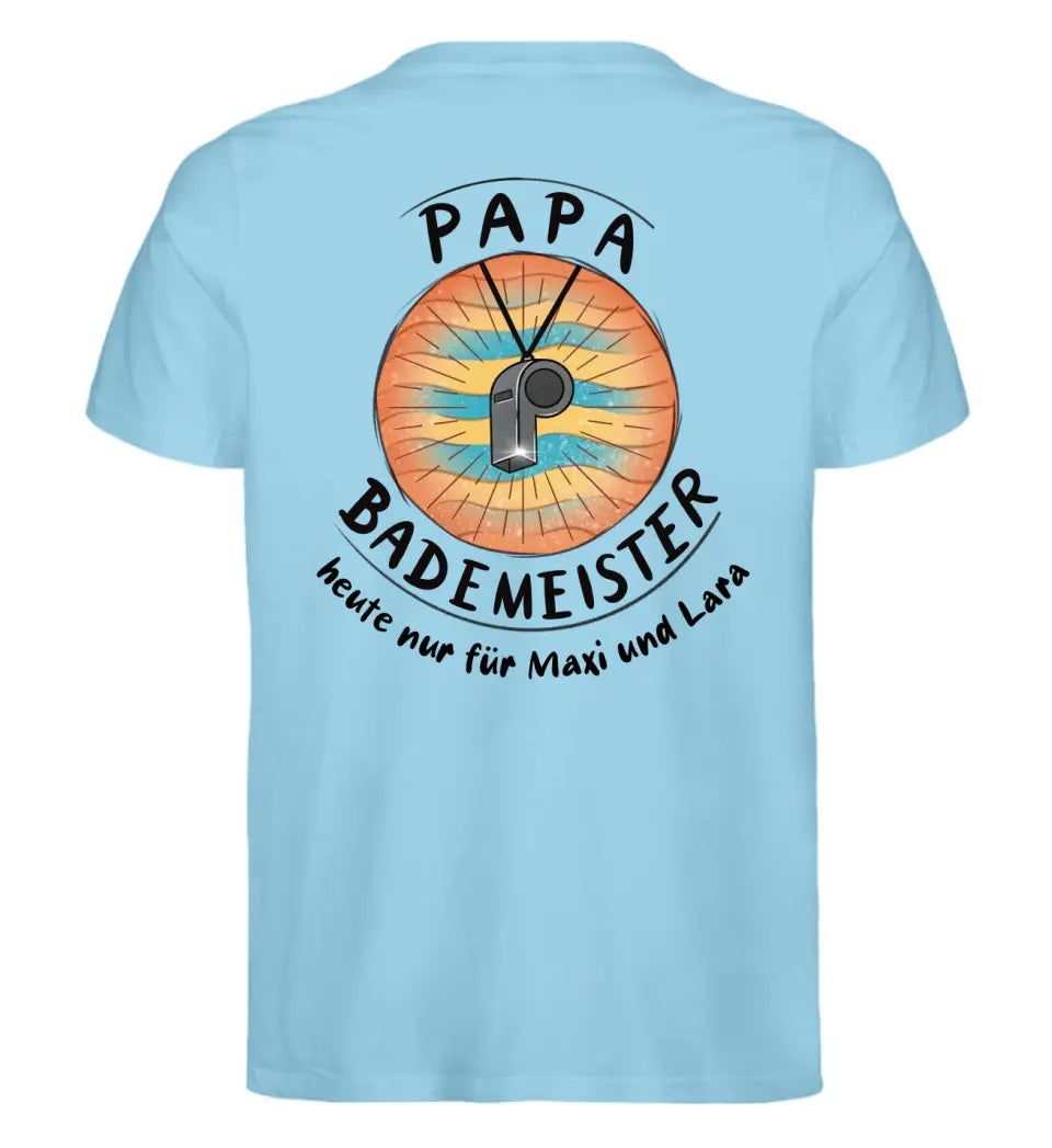 Bademeister Papa T-Shirt personalisierbar