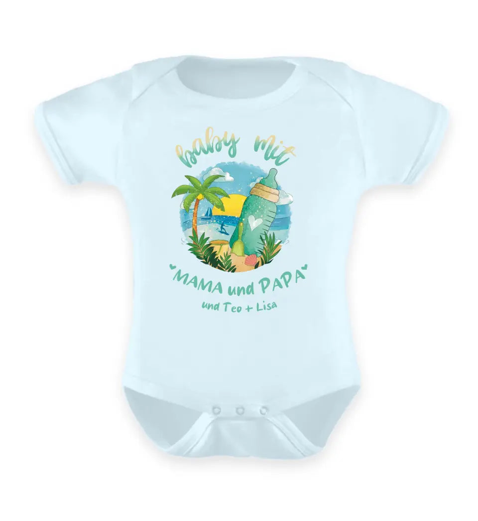 Baby mit Family - personalisiertes Familien Baby Body und T-Shirt