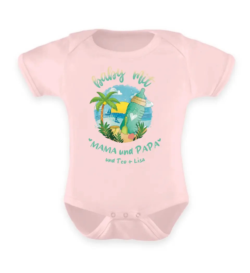 Baby mit Family - personalisiertes Familien Baby Body und T-Shirt