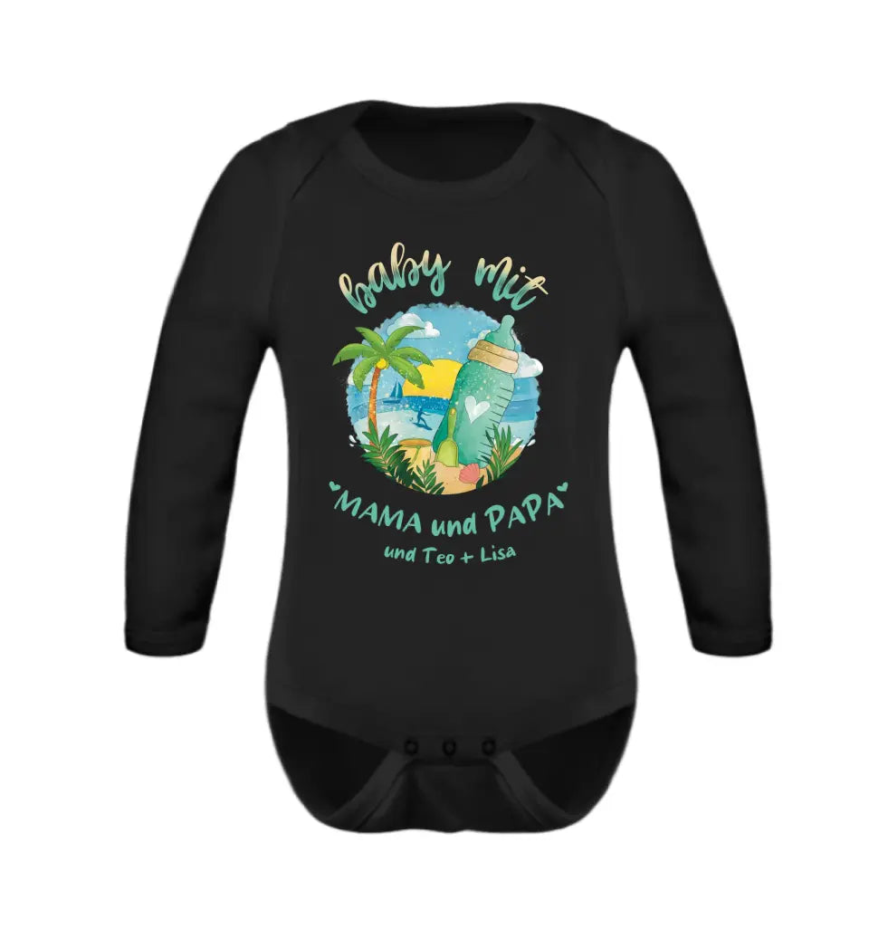 Baby mit Family - personalisiertes Familien Baby Body und T-Shirt