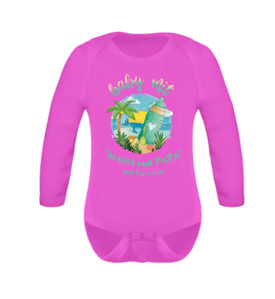 Baby mit Family - personalisiertes Familien Baby Body und T-Shirt