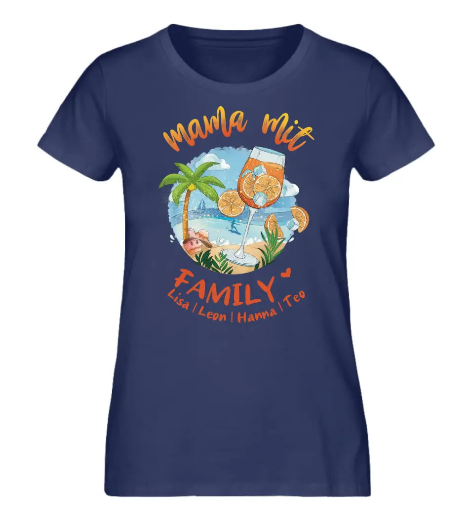 Mama mit Family - personalisiertes Familien Shirt