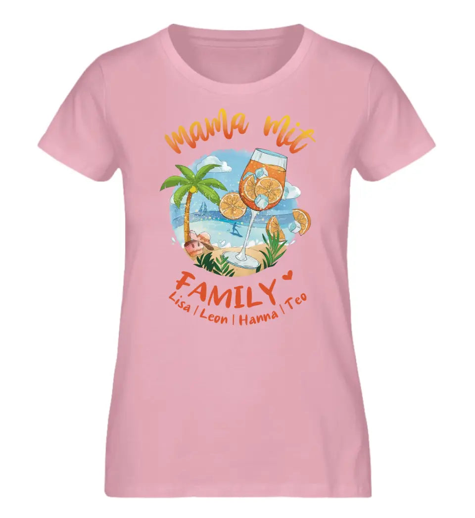 Mama mit Family - personalisiertes Familien Shirt