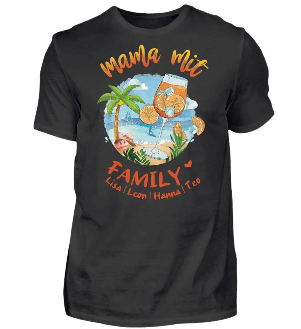 Mama mit Family - personalisiertes Familien Shirt