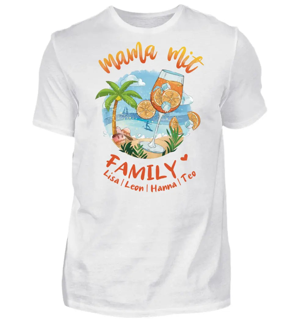 Mama mit Family - personalisiertes Familien Shirt