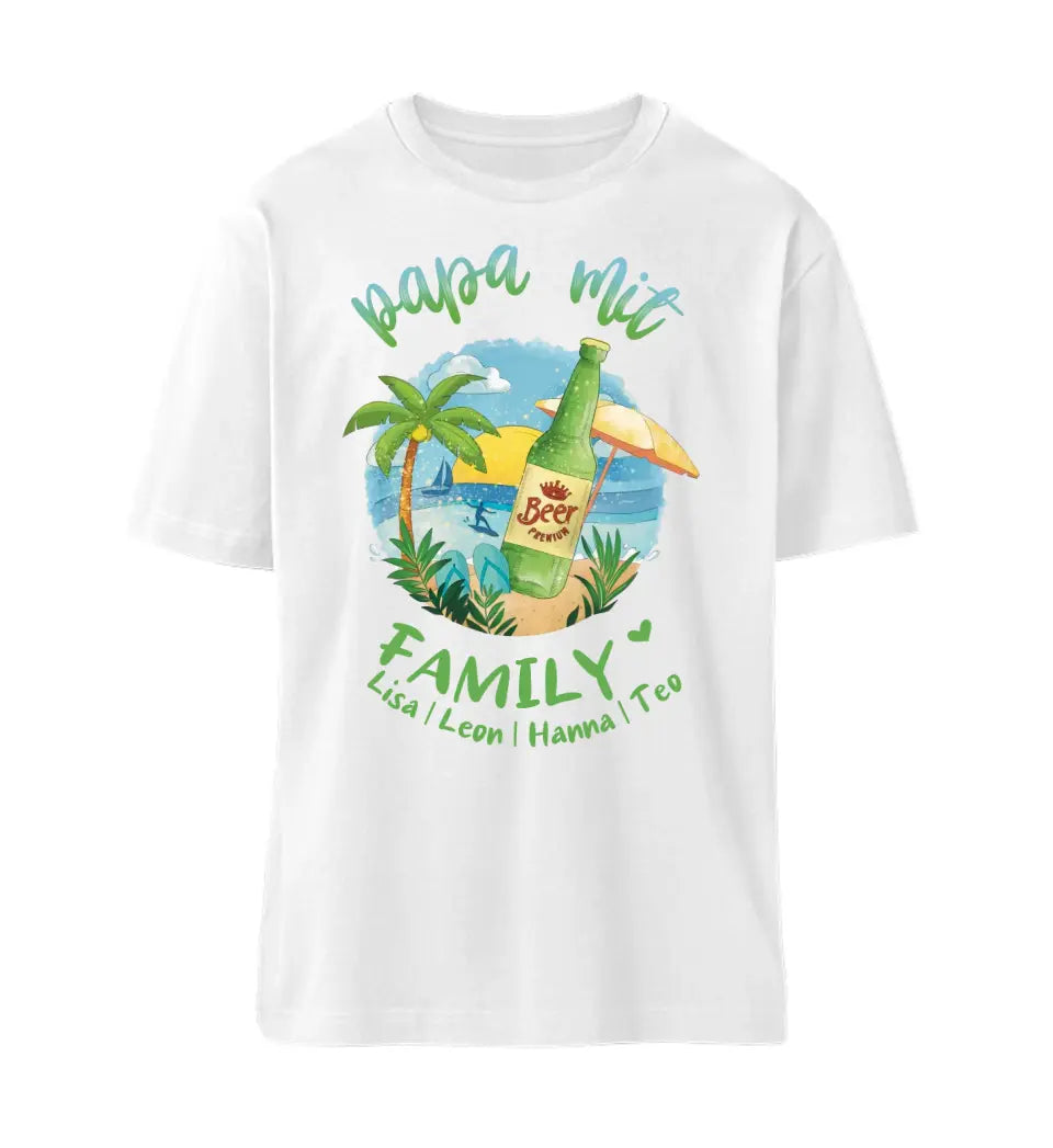 Papa mit Family - personalisiertes Familien Shirt