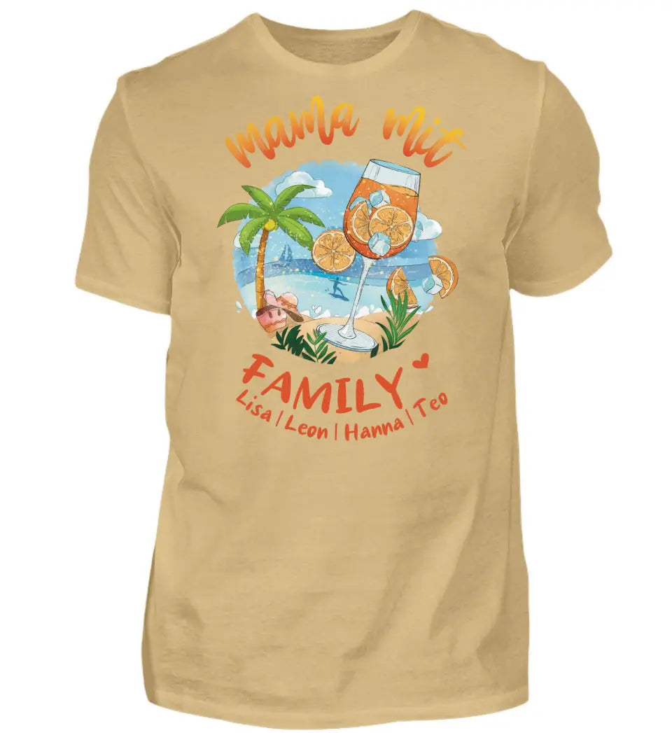 Mama mit Family - personalisiertes Familien Shirt