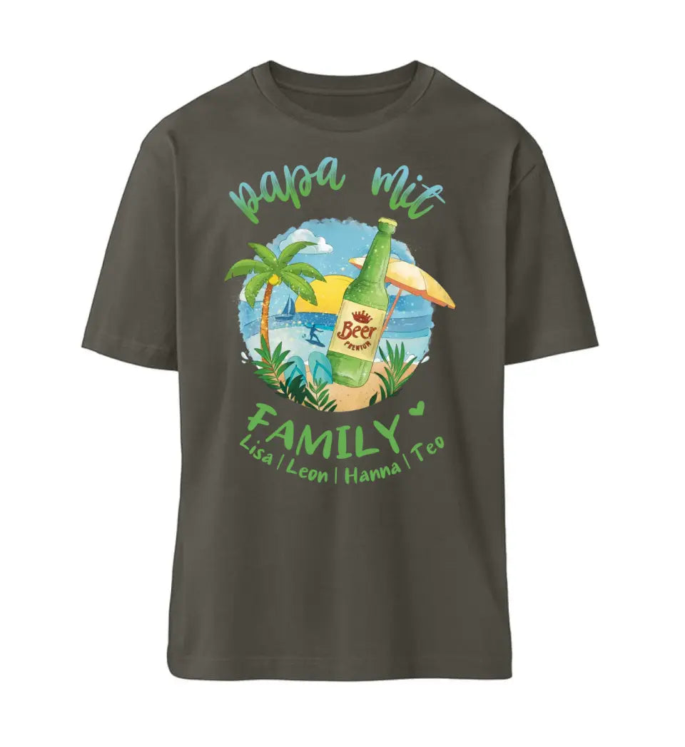 Papa mit Family - personalisiertes Familien Shirt