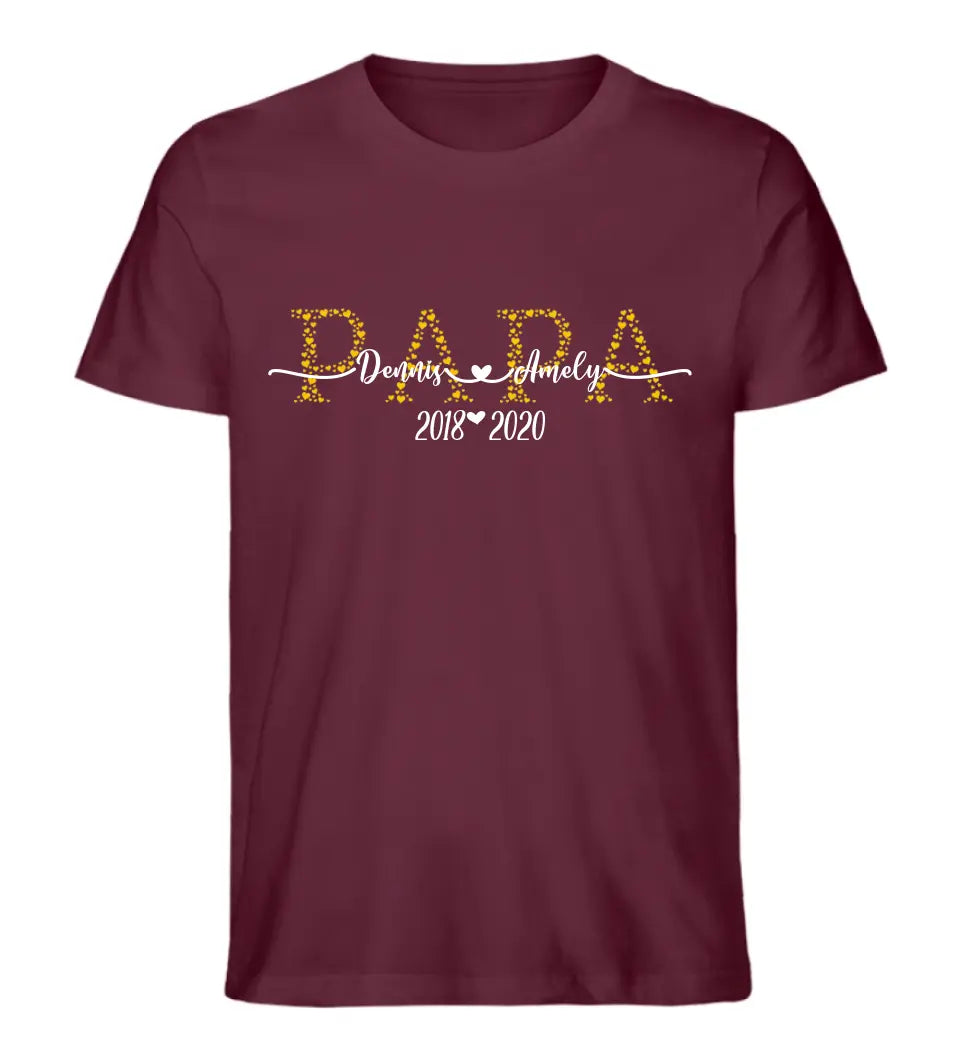 Papa Premium T-Shirt Herzkollektion