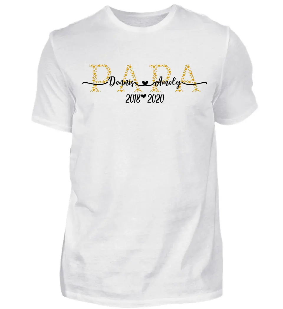 Papa Premium T-Shirt Herzkollektion