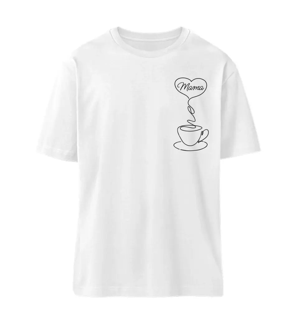 Mama Kaffee Lineart Premium T-Shirt aus Biobaumwolle - wähle aus 11 Motiven