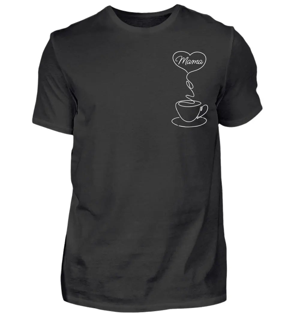 Mama Kaffee Lineart Premium T-Shirt aus Biobaumwolle - wähle aus 11 Motiven