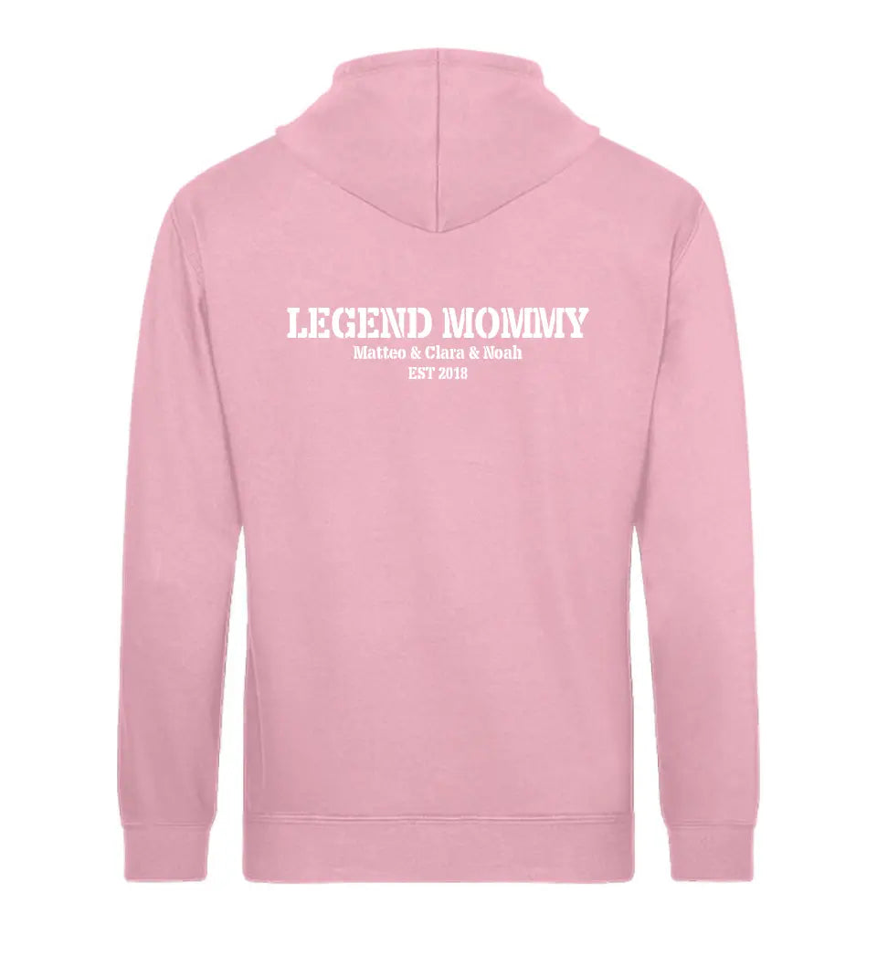 LEGEND MOMMY Personalisierbar Premium Hoodie aus Biobaumwolle