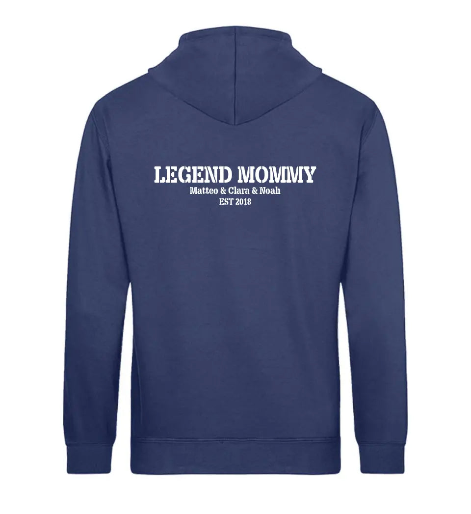 LEGEND MOMMY Personalisierbar Premium Hoodie aus Biobaumwolle