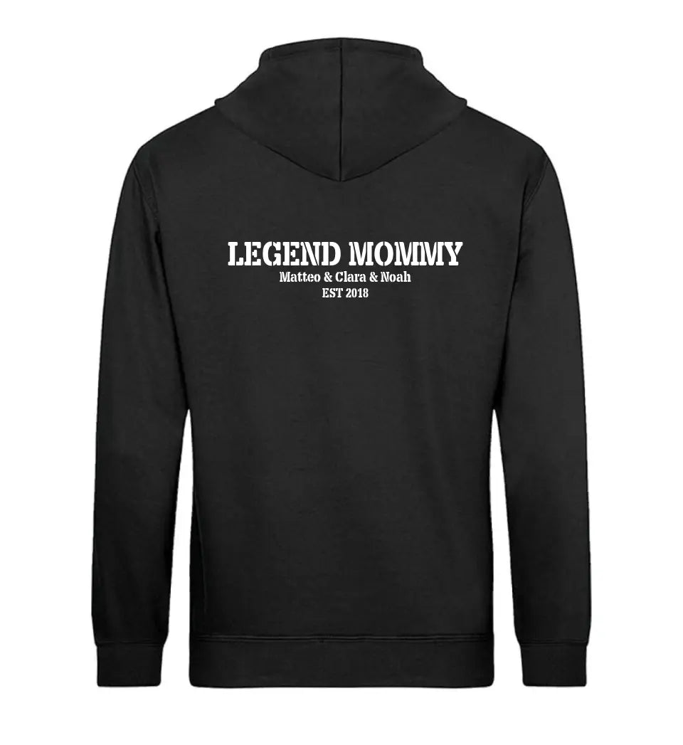 LEGEND MOMMY Personalisierbar Premium Hoodie aus Biobaumwolle