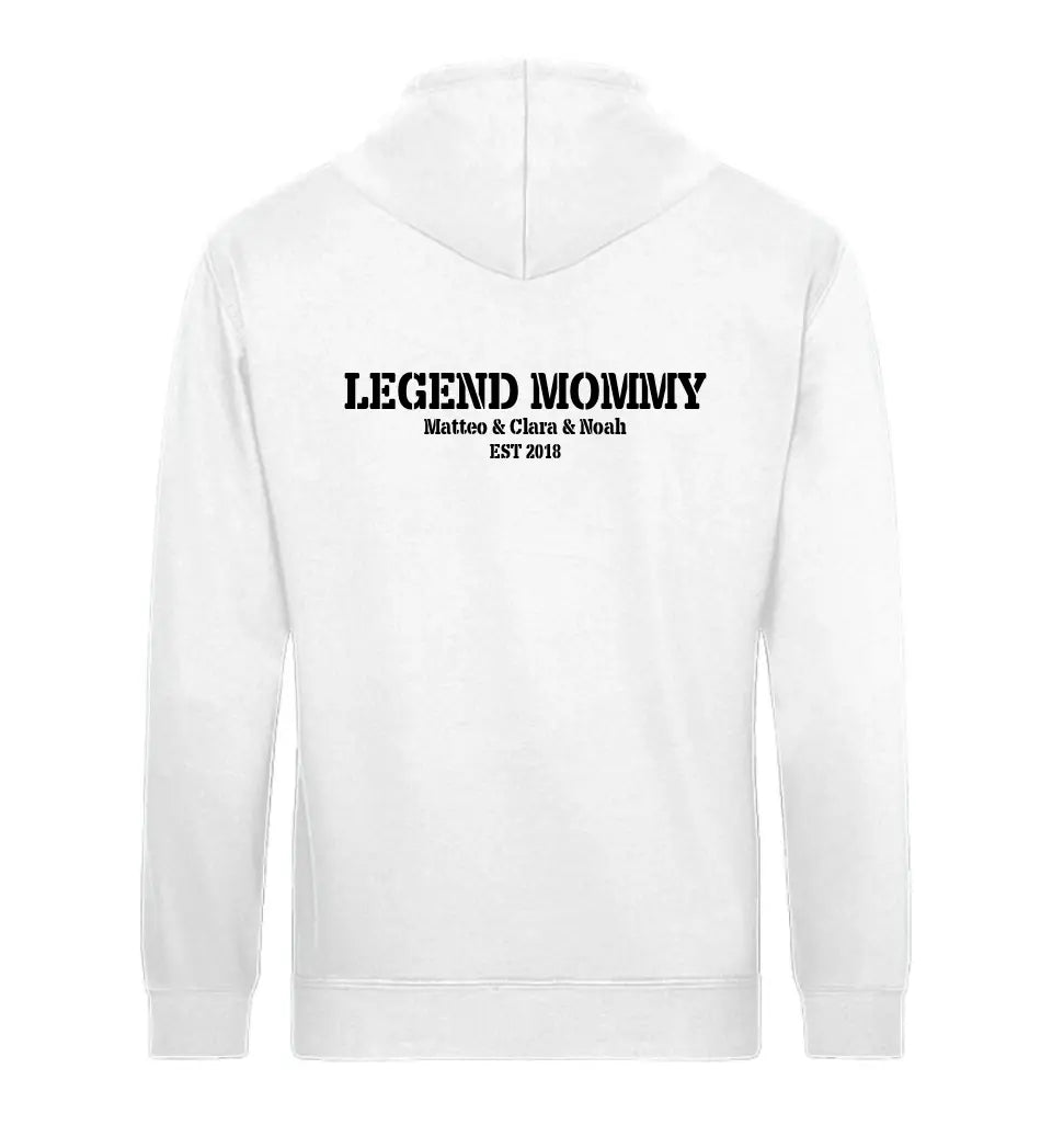 LEGEND MOMMY Personalisierbar Premium Hoodie aus Biobaumwolle