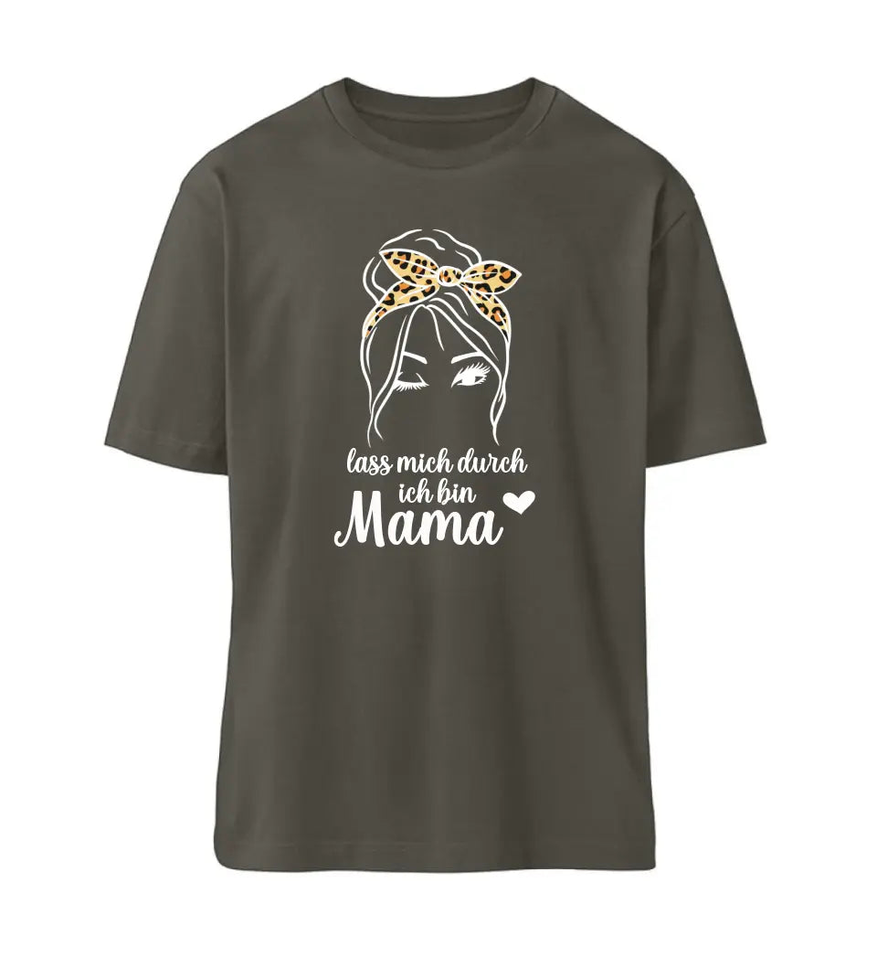 Lass mich durch ich bin Mama Premium T-Shirt personalisierbar