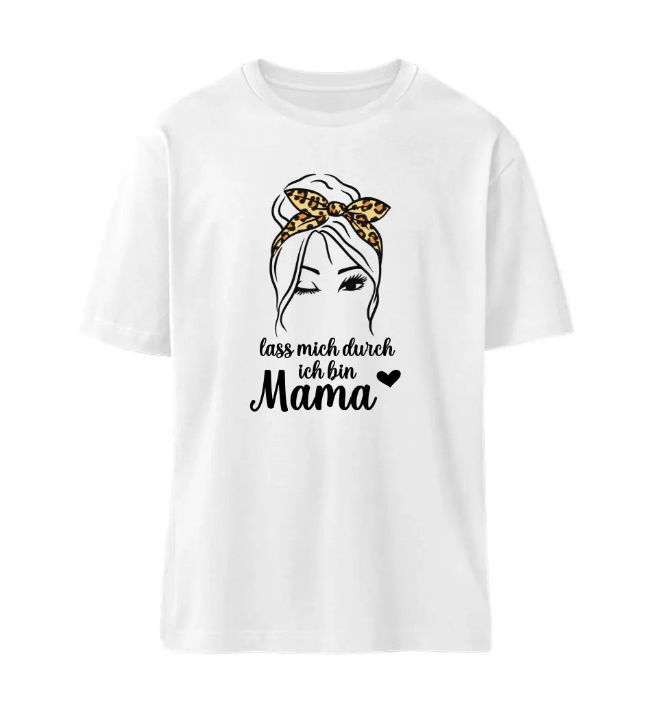 Lass mich durch ich bin Mama Premium T-Shirt personalisierbar