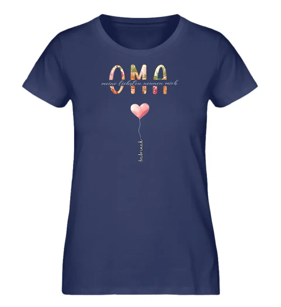 Meine Liebsten nennen mich Oma| Premium T-Shirt mit Kindernamen personalisierbar