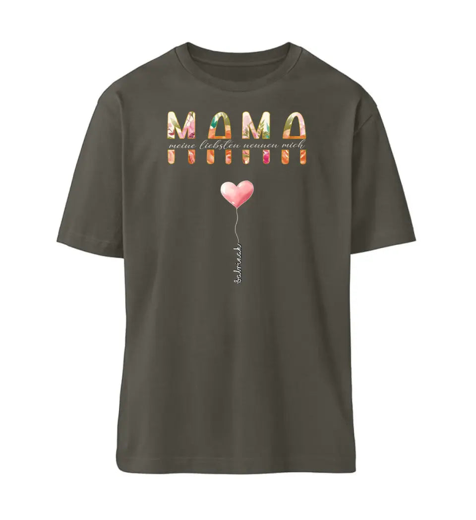 Meine Liebsten nennen mich Mama  | Premium T-Shirt mit Kindernamen personalisierbar