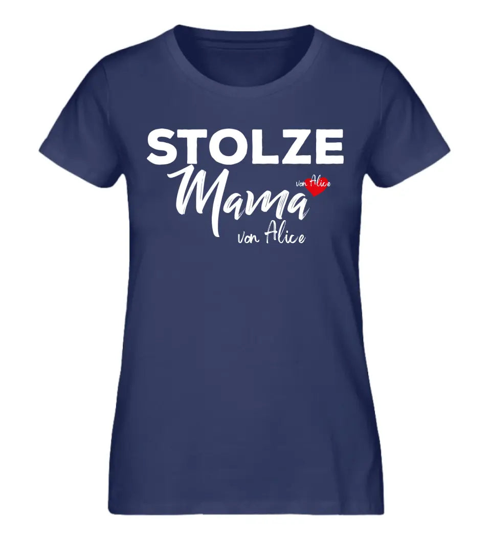 Stolze Mama Premium T-Shirt personalisiert