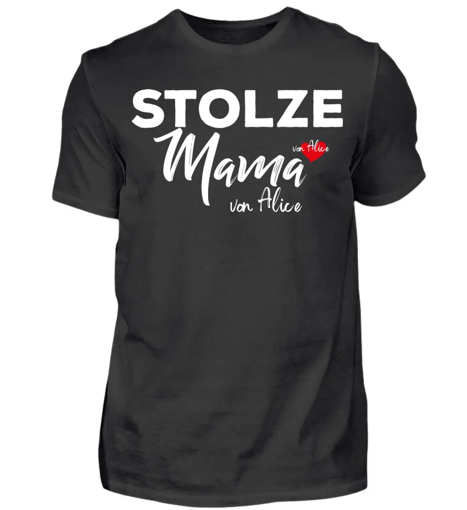 Stolze Mama Premium T-Shirt personalisiert