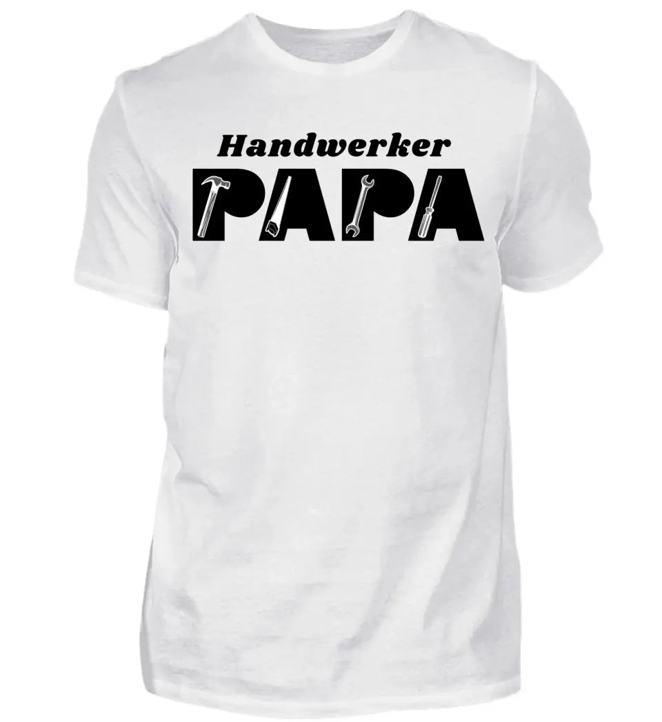 Handwerker Papa T-Shirt personalisierbar