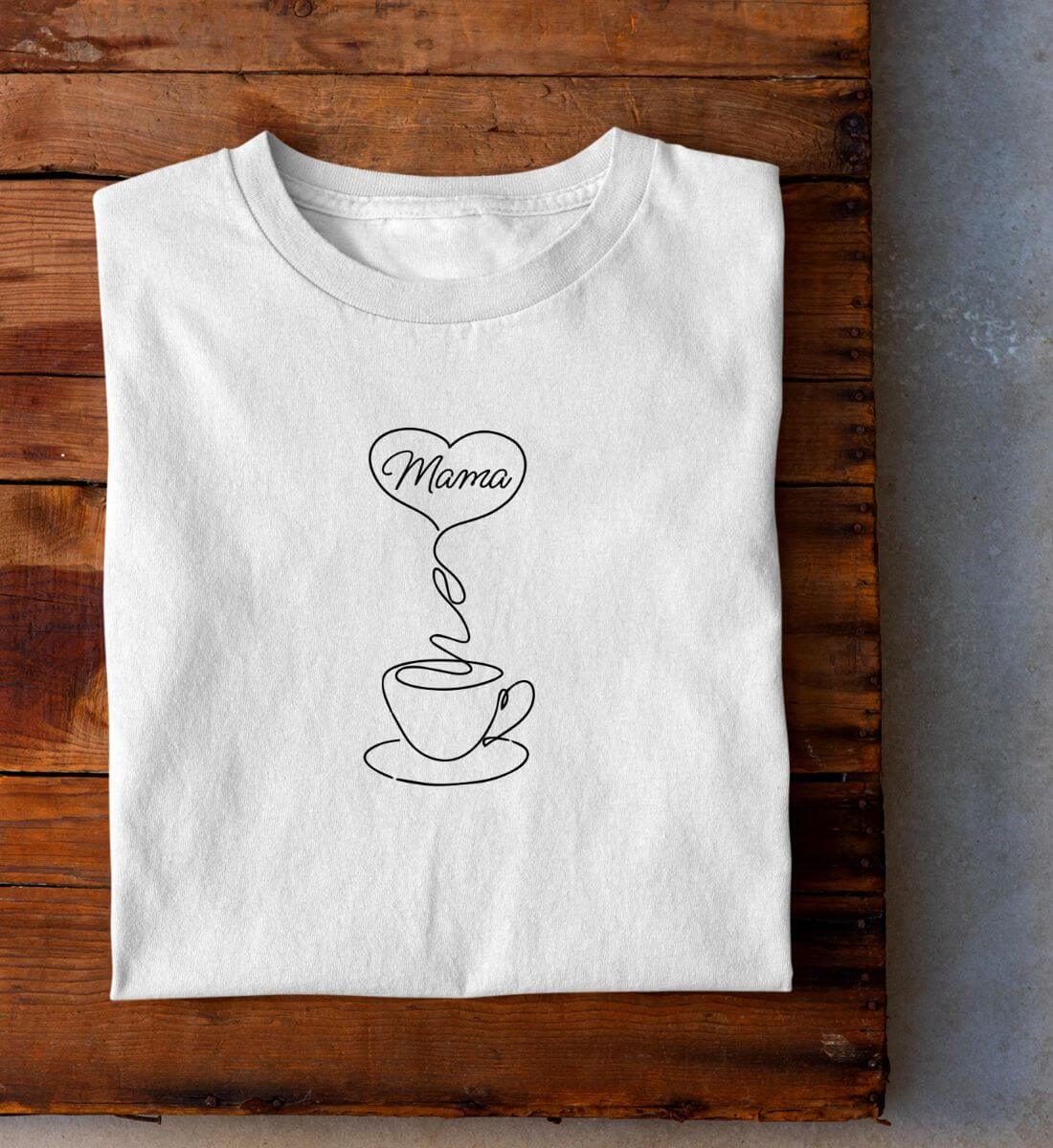 Mamas Kaffee - Premium Shirt für Damen aus Biobaumwolle