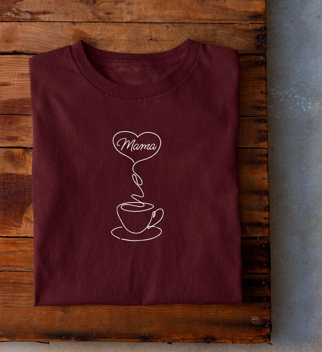 Mamas Kaffee - Premium Shirt für Damen aus Biobaumwolle