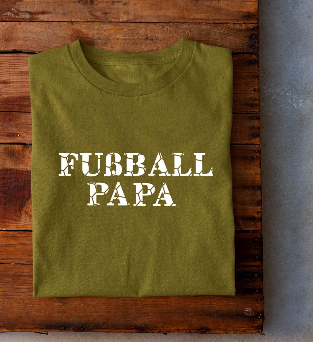 Fußball Papa - Premium Shirt aus Biobaumwolle