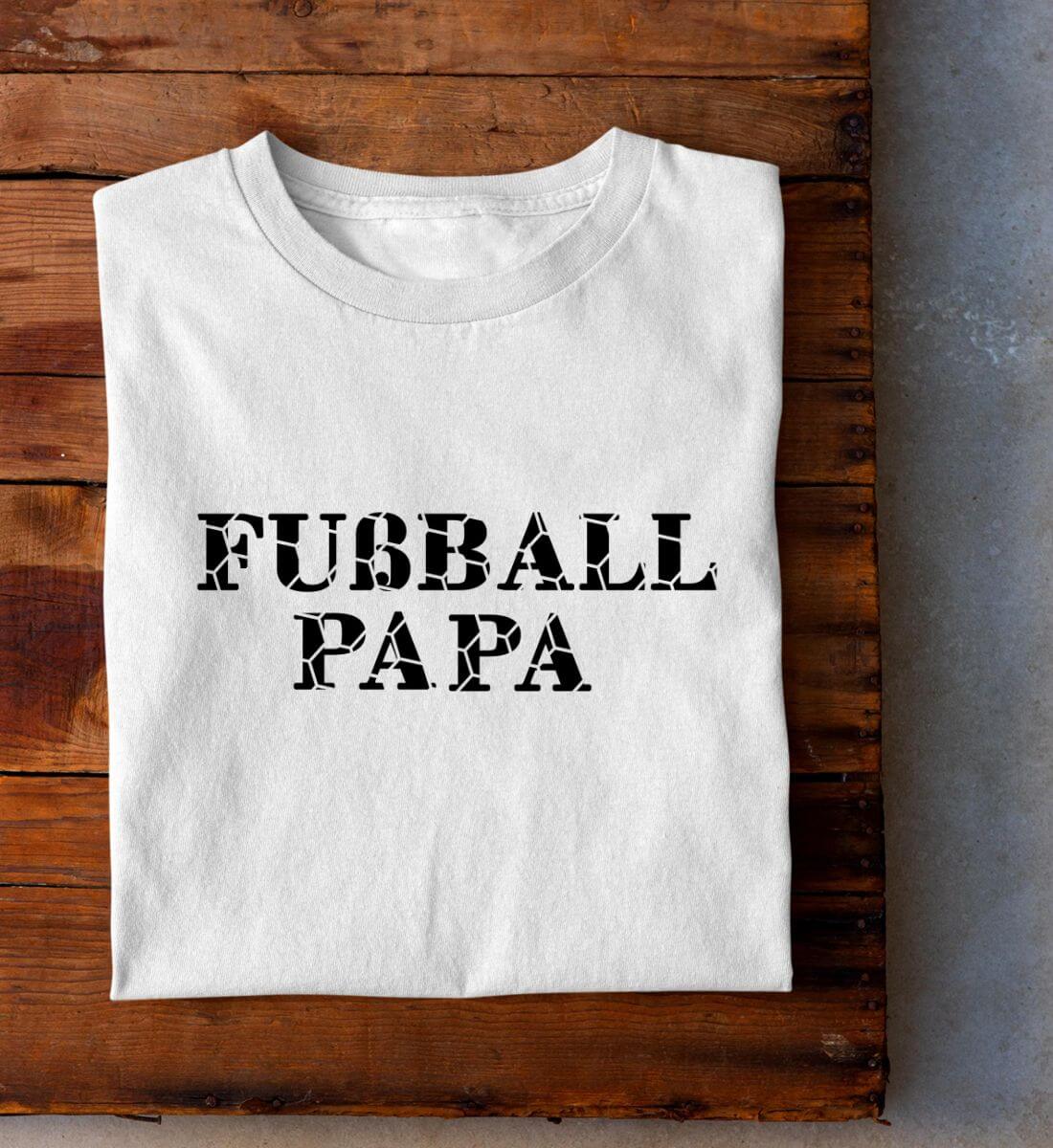 Fußball Papa - Premium Shirt aus Biobaumwolle